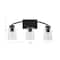 Hello Honey® Robert Stevenson Lighting Laguna Metal & Clear Glass 3-Light Vanity